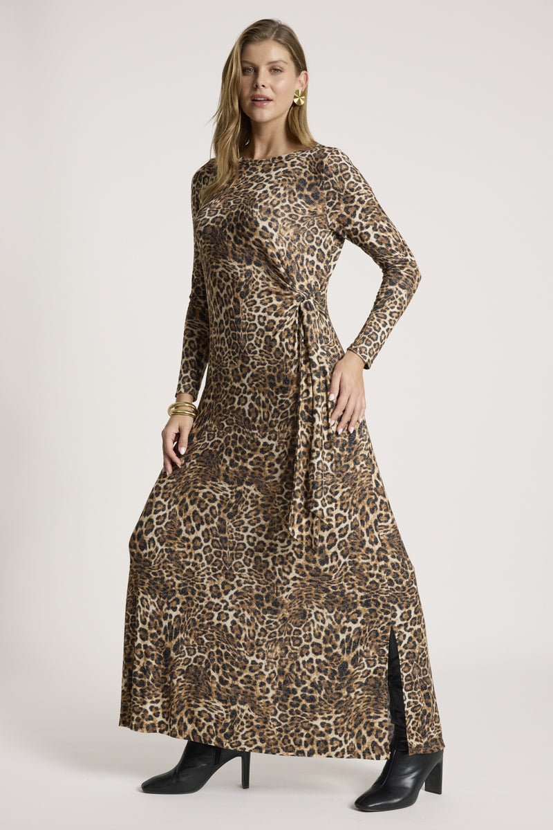 Eb & Ive Aria Tie Maxi Dress in Nomad