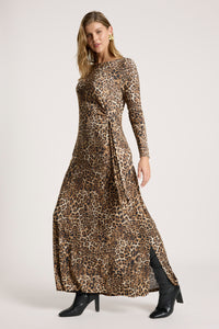 Eb & Ive Aria Tie Maxi Dress in Nomad