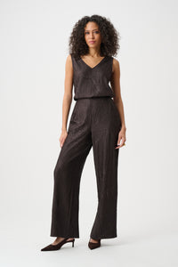 Joseph Ribkoff Crushed Pleated Cami in Mocha 263051