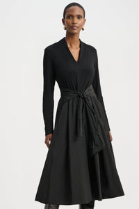 Joseph Ribkoff Memory Fit & Flare Dress in Black 263145