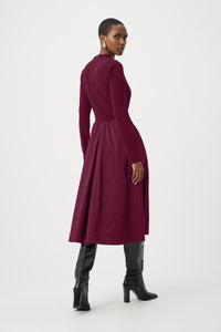 Joseph Ribkoff Memory Fit & Flare Dress in Elderberry 263145