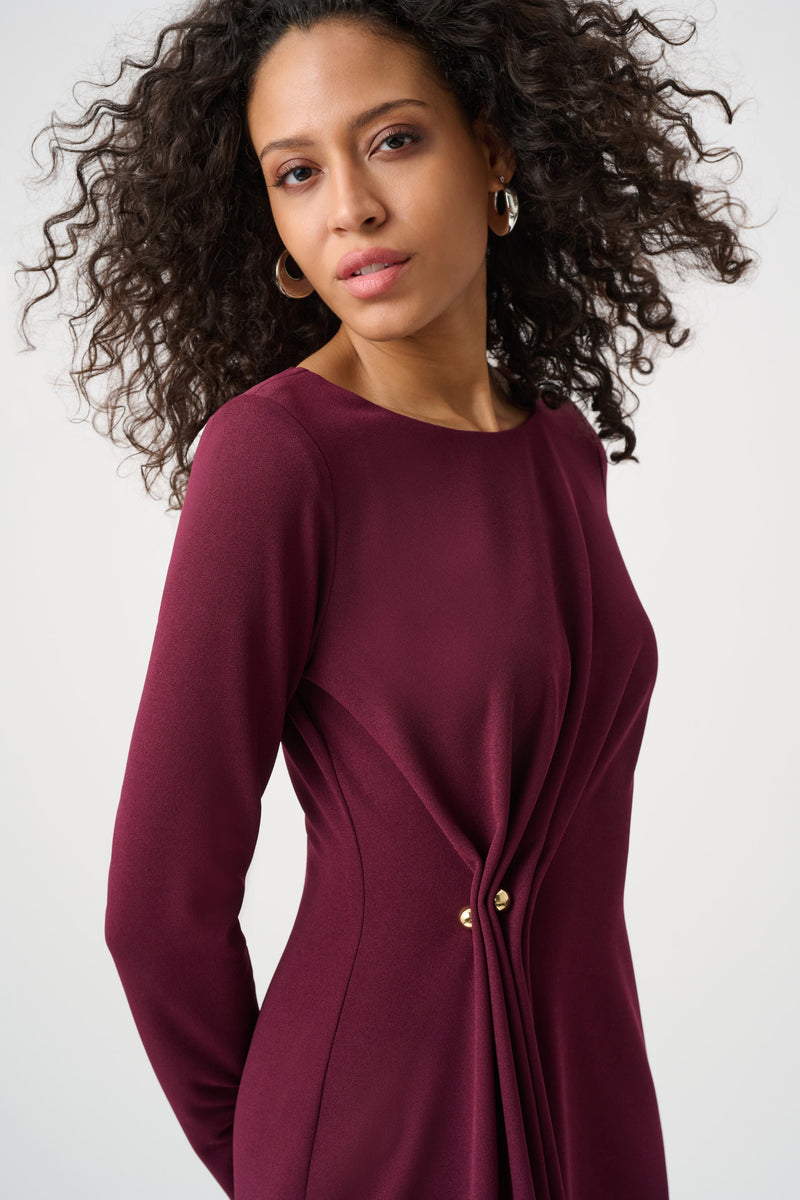 Joseph Ribkoff Crepe Dress in Elderberry 263178