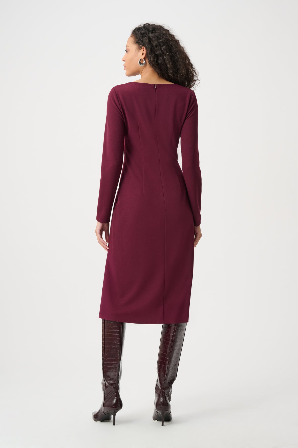 Joseph Ribkoff Crepe Dress in Elderberry 263178