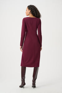 Joseph Ribkoff Crepe Dress in Elderberry 263178