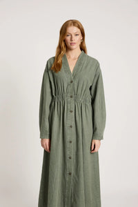 Eb & Ive Bodhi Denim Dress in Olive