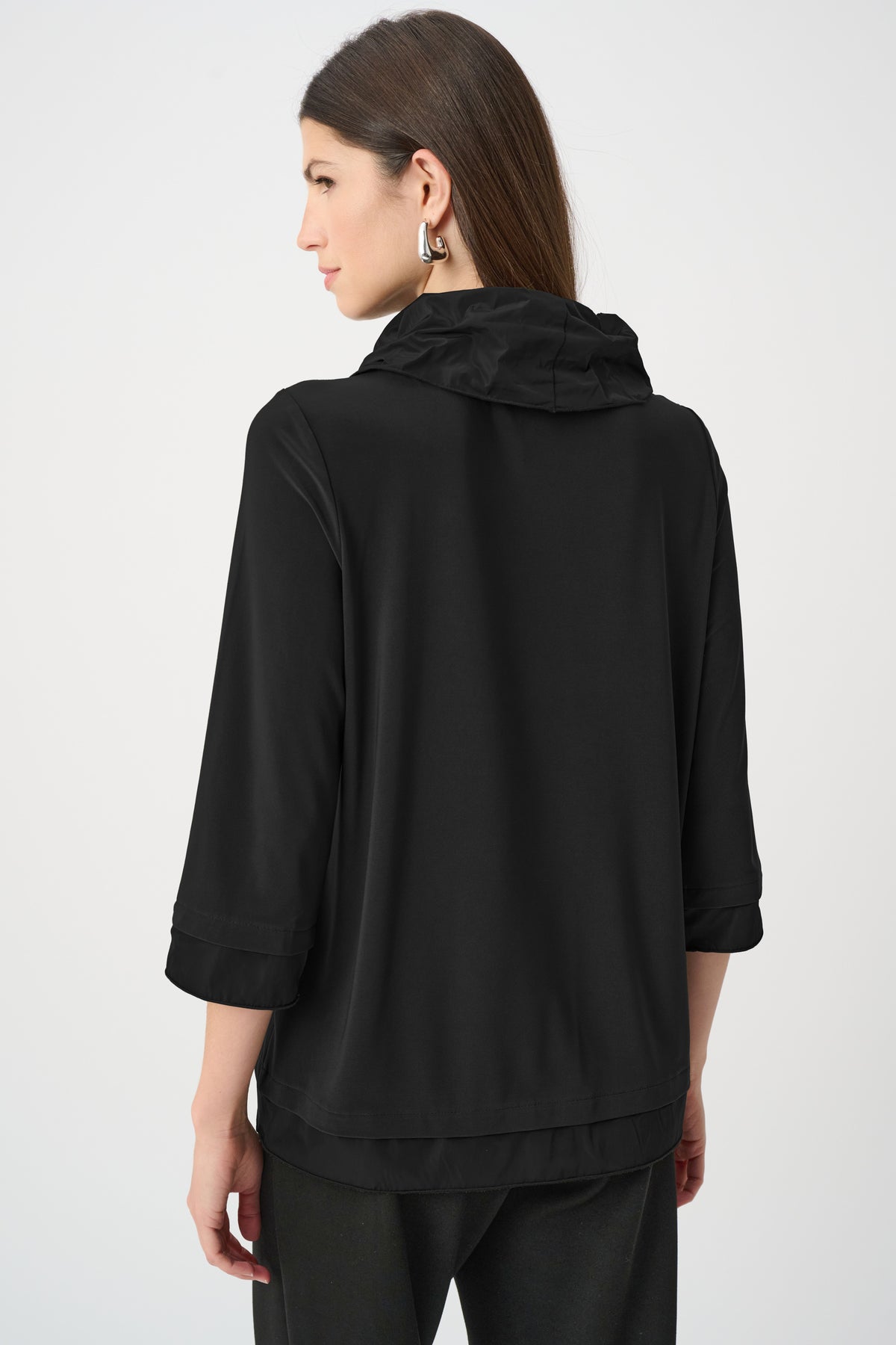 Joseph Ribkoff Memory Cowl Neck Top in Black 263640