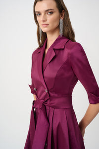 Signature by Joseph Ribkoff Taffeta Gown in Berry Burst 263704