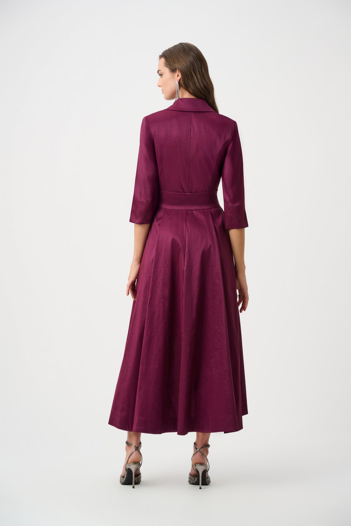 Signature by Joseph Ribkoff Taffeta Gown in Berry Burst 263704