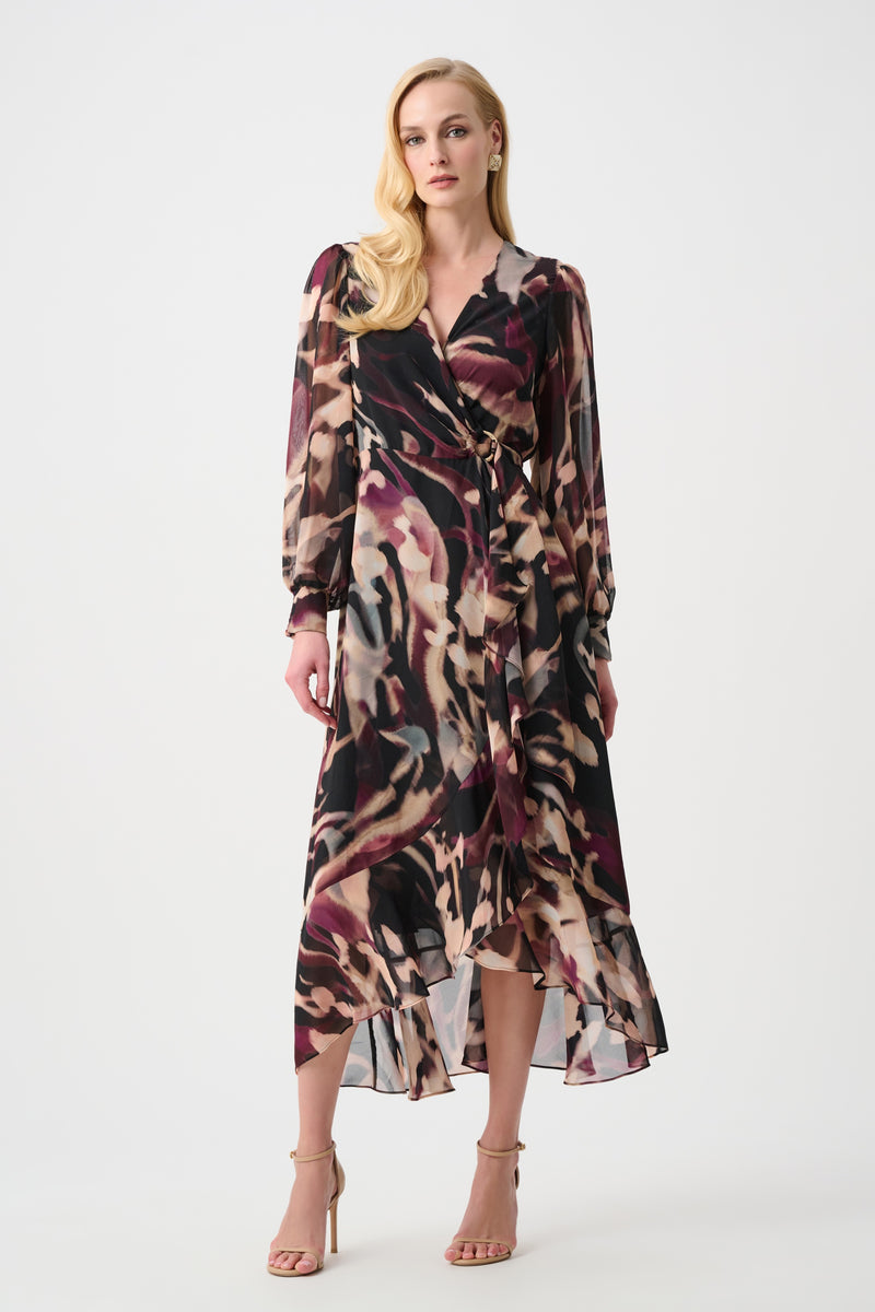 Signature by Joseph Ribkoff Wrap in Black Cherry 263739