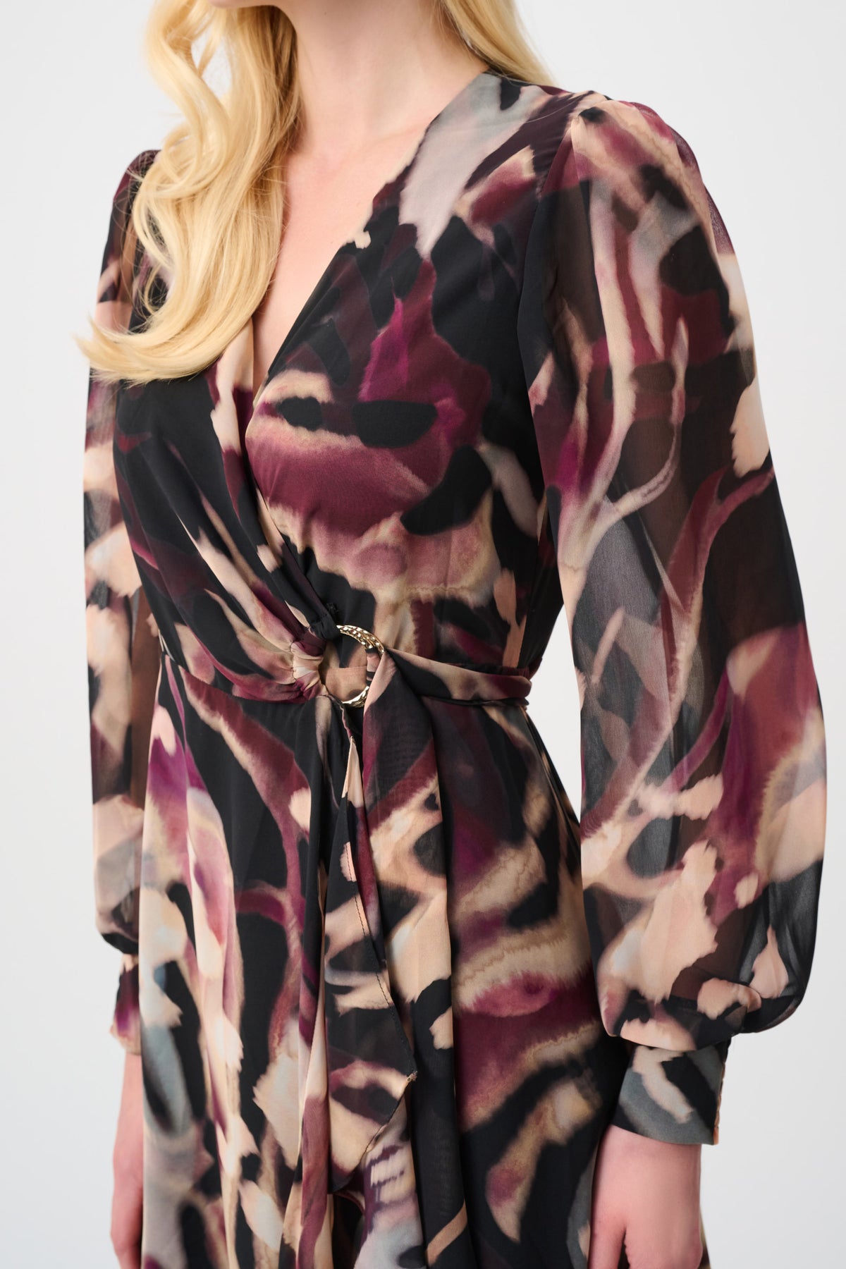 Signature by Joseph Ribkoff Wrap in Black Cherry 263739