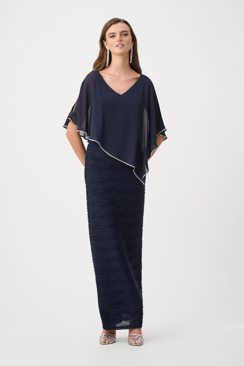 Signature by Joseph Ribkoff Gown in Midnight Sparkle 263748