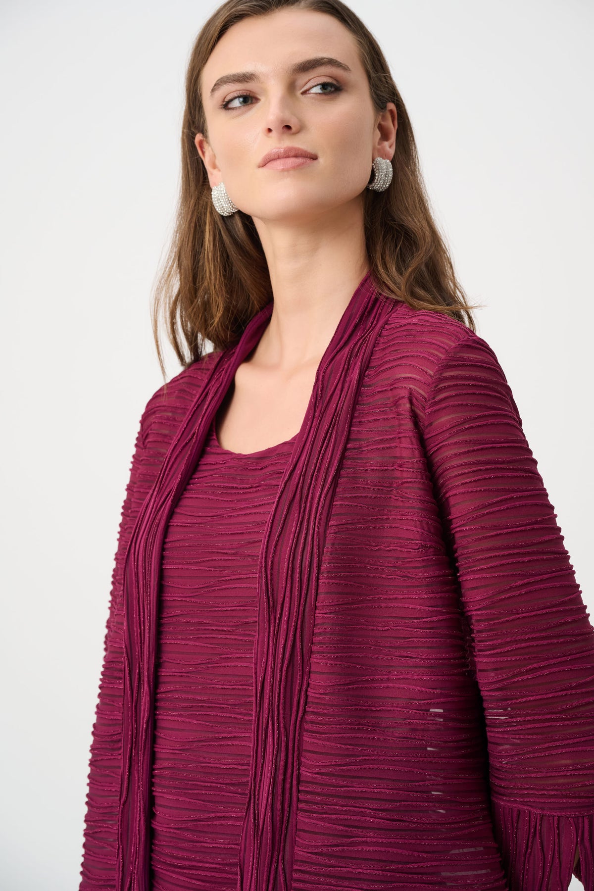 Signature by Joseph Ribkoff Twinset in Berry Burst 263755