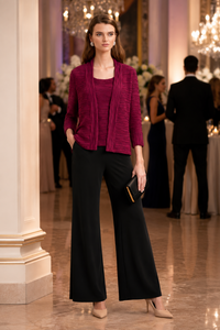 Signature by Joseph Ribkoff Twinset in Berry Burst 263755
