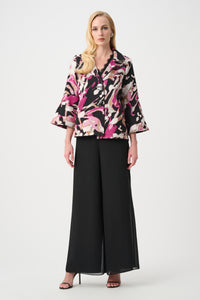 Signature byJoseph Ribkoff Jacket in Black Pink 263759