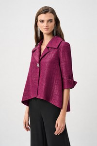 Signature by Joseph Ribkoff Swing Jacket in Berry Burst 263760