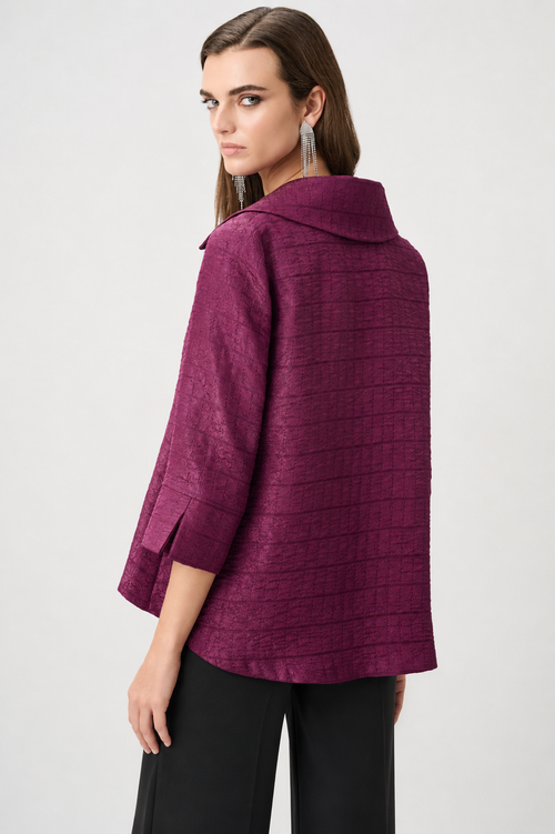 Signature by Joseph Ribkoff Swing Jacket in Berry Burst 263760