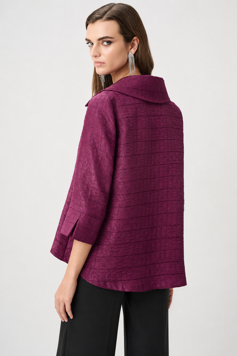 Signature by Joseph Ribkoff Swing Jacket in Berry Burst 263760