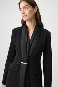 Joseph Ribkoff Scarf Collar Blazer in Black 264092