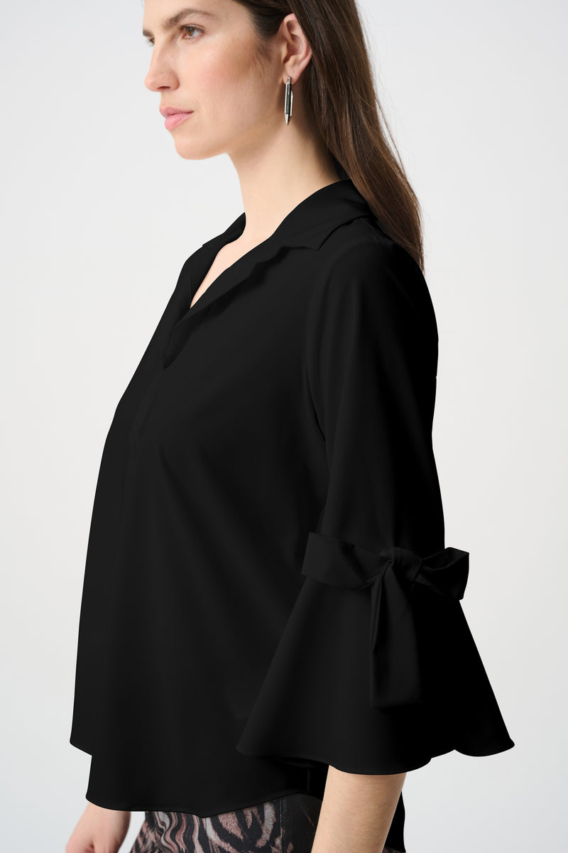 Joseph Ribkoff Bow Tunic in Black 264100