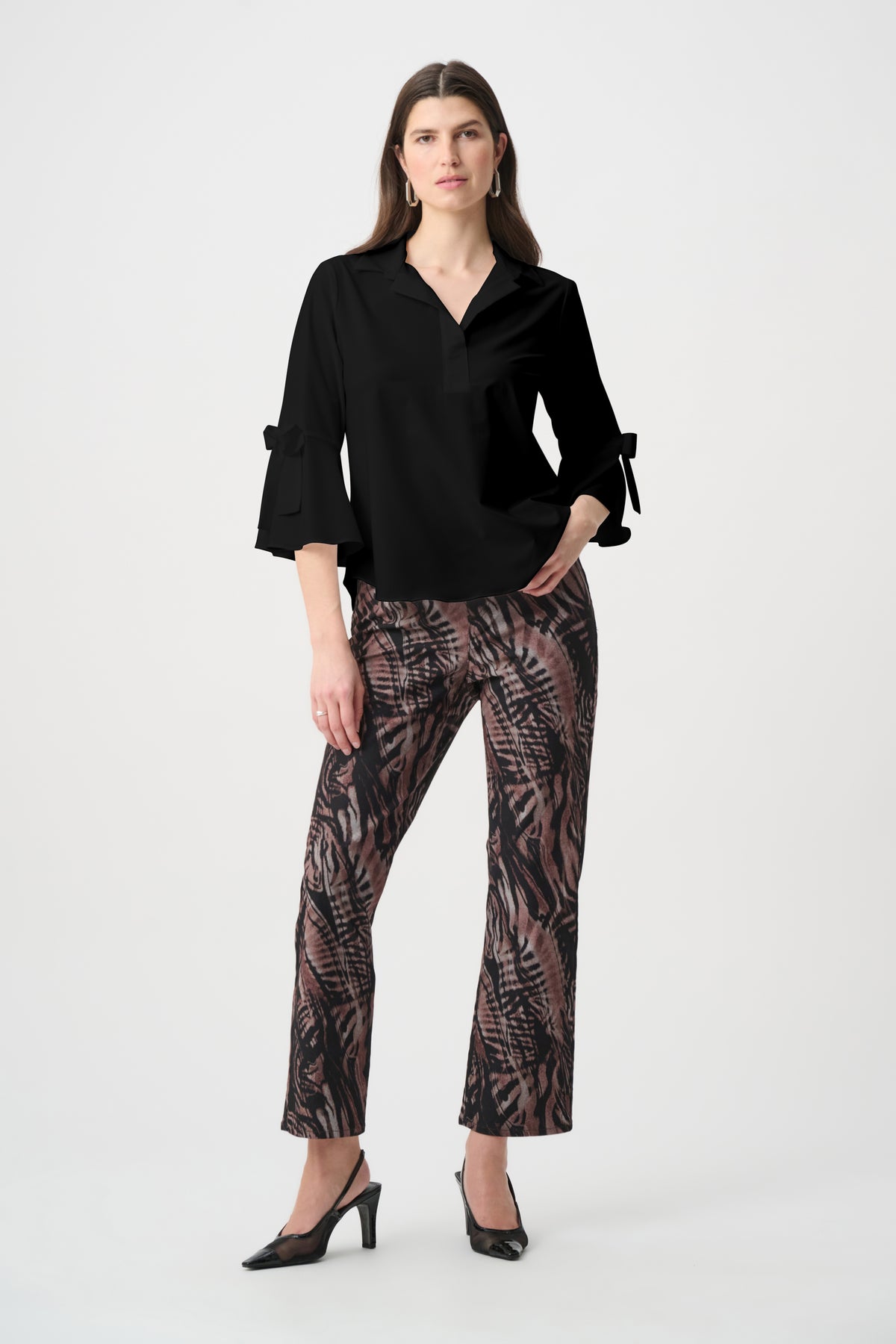 Joseph Ribkoff Bow Tunic in Black 264100