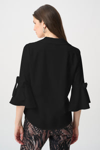 Joseph Ribkoff Bow Tunic in Black 264100