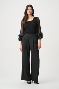Joseph Ribkoff Bell Sleeve Top in Black 264189