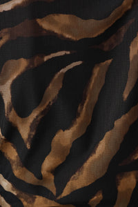 Joseph Ribkoff Mesh Dress in Black Brown 264211