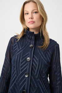 Signature by Joseph Ribkoff Ribbon Jacket in Midnight 264710