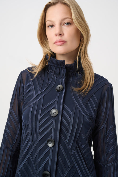 Signature by Joseph Ribkoff Ribbon Jacket in Midnight 264710