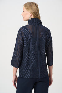 Signature by Joseph Ribkoff Ribbon Jacket in Midnight 264710