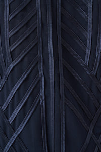 Signature by Joseph Ribkoff Ribbon Jacket in Midnight 264710