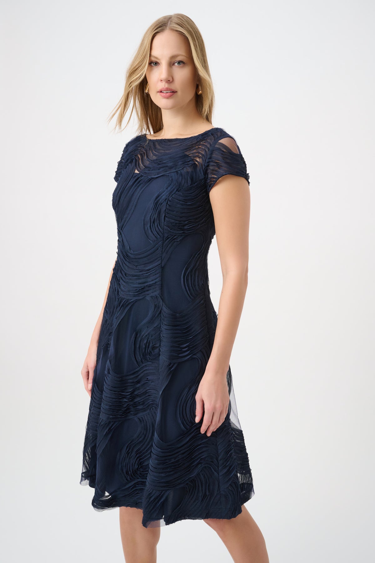 Signature by Joseph Ribkoff Swirl Dress in Midnight 264720