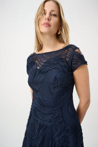 Signature by Joseph Ribkoff Swirl Dress in Midnight 264720