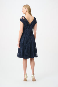 Signature by Joseph Ribkoff Swirl Dress in Midnight 264720