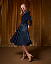 Signature by Joseph Ribkoff Lapel Dress in Midnight 264723