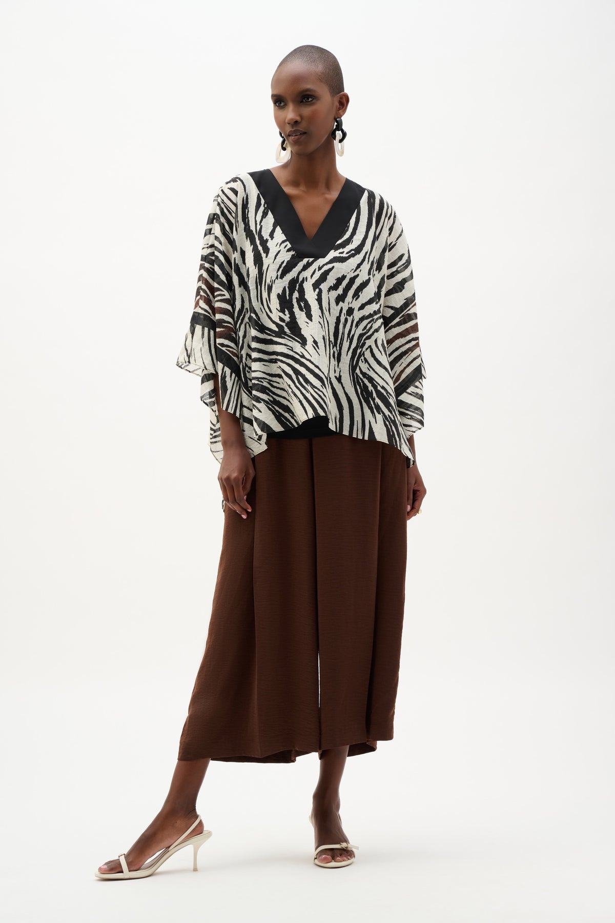 Joseph Ribkoff Tencel Top in Animal Print 262203