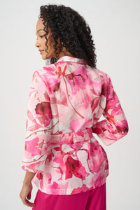 Signature by Joseph Ribkoff Organza Jacket in Pink Vanilla 271770