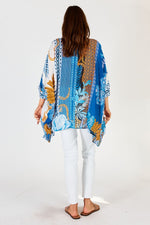 Lula Soul RAVELLO Kaftan Shirt in Azure