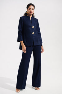 Joseph Ribkoff Foiled Jacquard Jacket in Midnight 261731