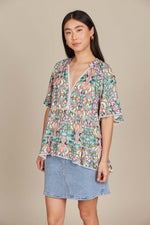 Isle of Mine Esme Top in Lotus Fleuron