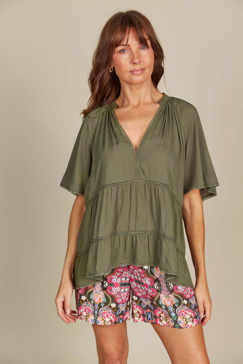 Isle of Mine Esme Top in Olive