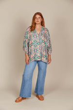 Isle of Mine Esme Relaxed Top in Lotus Fleuron