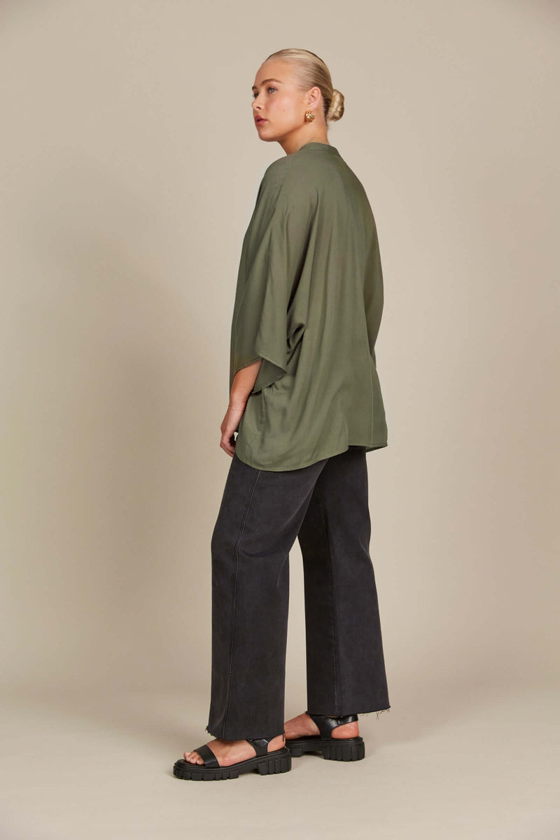 Isle of Mine Esme Relaxed Top in Olive