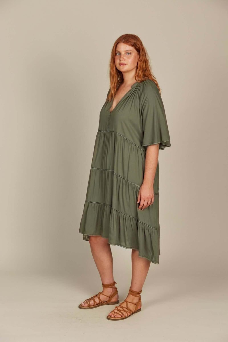 Isle of Mine Esme Dress in Olive