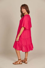 Isle of Mine Esme Dress in Raspberry