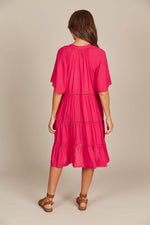 Isle of Mine Esme Dress in Raspberry