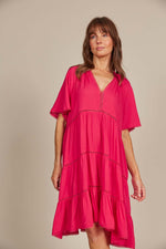 Isle of Mine Esme Dress in Raspberry