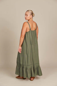 Isle of Mine Esme Tank Dress in Olive