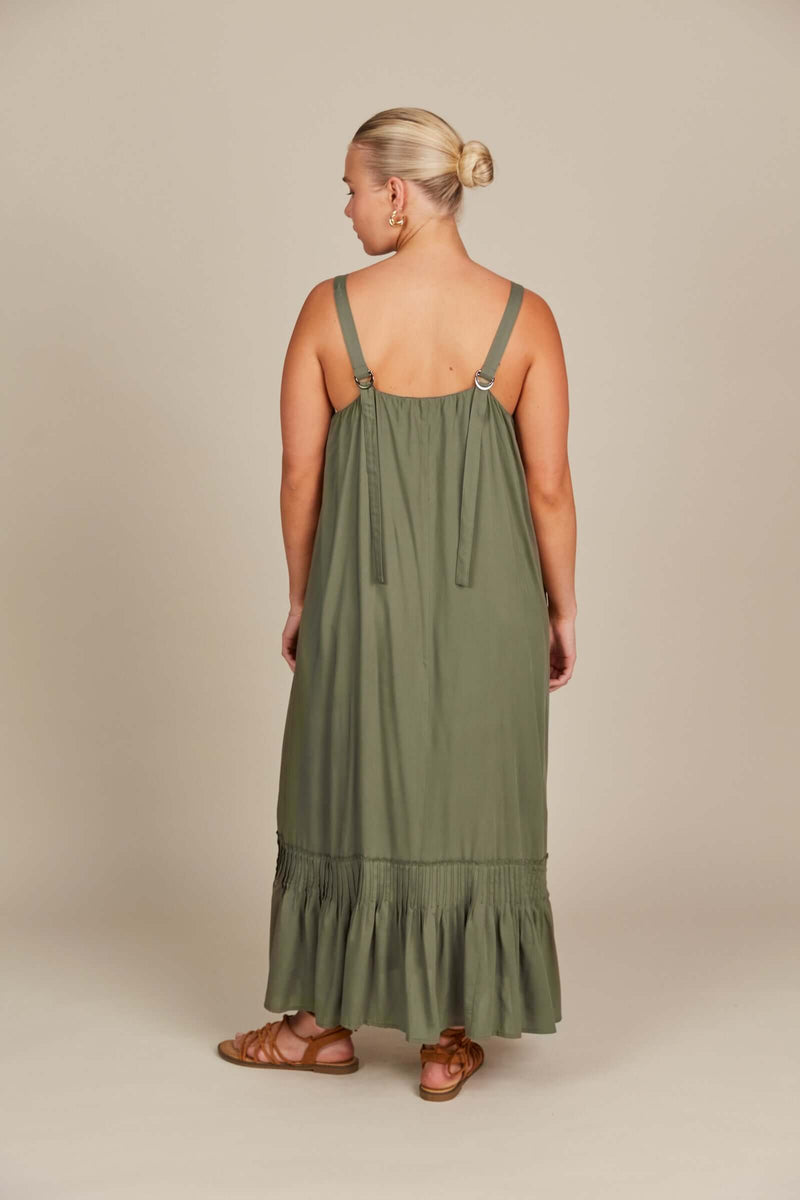 Isle of Mine Esme Tank Dress in Olive