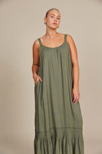 Isle of Mine Esme Tank Dress in Olive